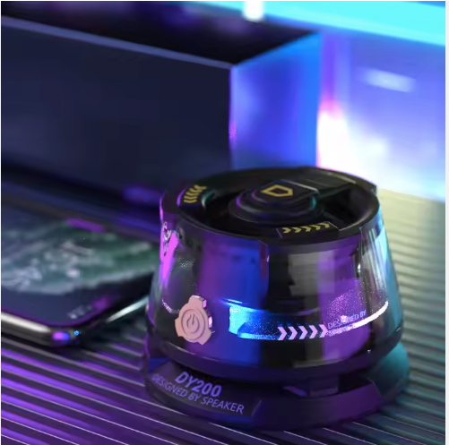 DY200 Mini altavoz magnético Bluetooth con luces LED