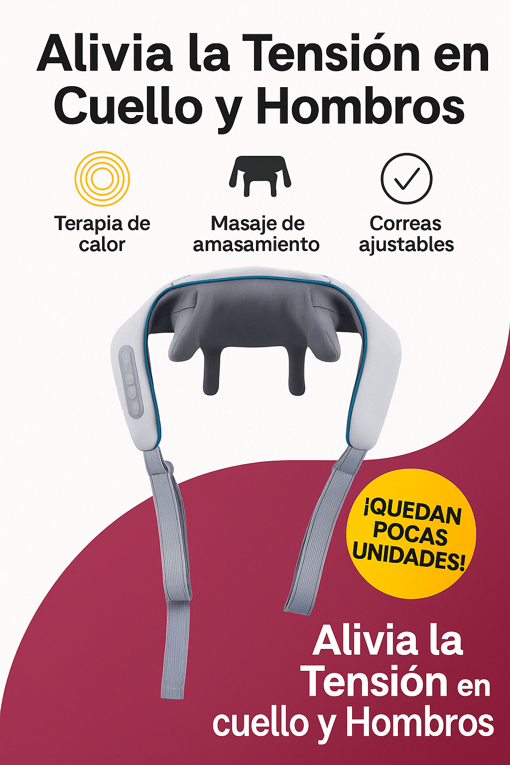 Masajeador para cuello y hombro Relájate, Libera Tensiones y Recupera tu Bienestar