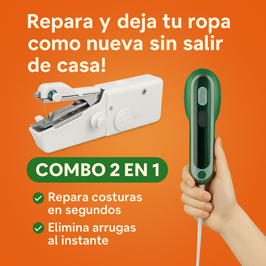 ¡Tu combo de costura y planchado al instante!